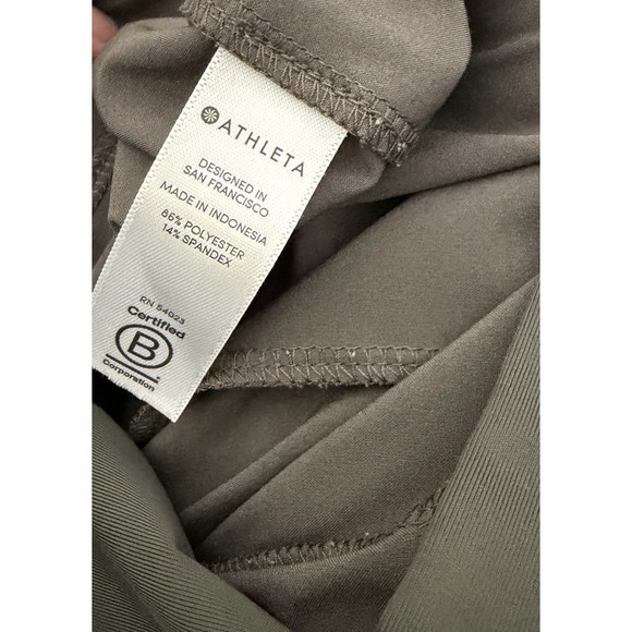 Athleta Cargo Joggers Leggings Womens Size 2 Gray Athletic Zip Pockets Stretchy - Picture 7 of 11